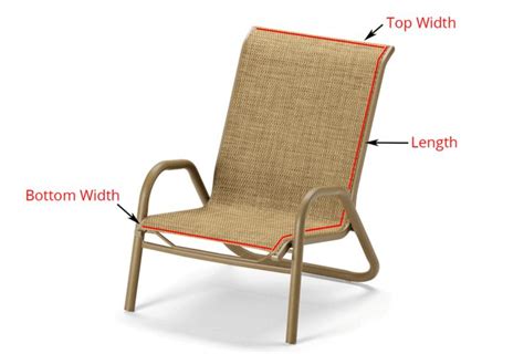 sling chair insert parts